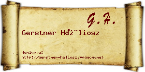 Gerstner Héliosz névjegykártya